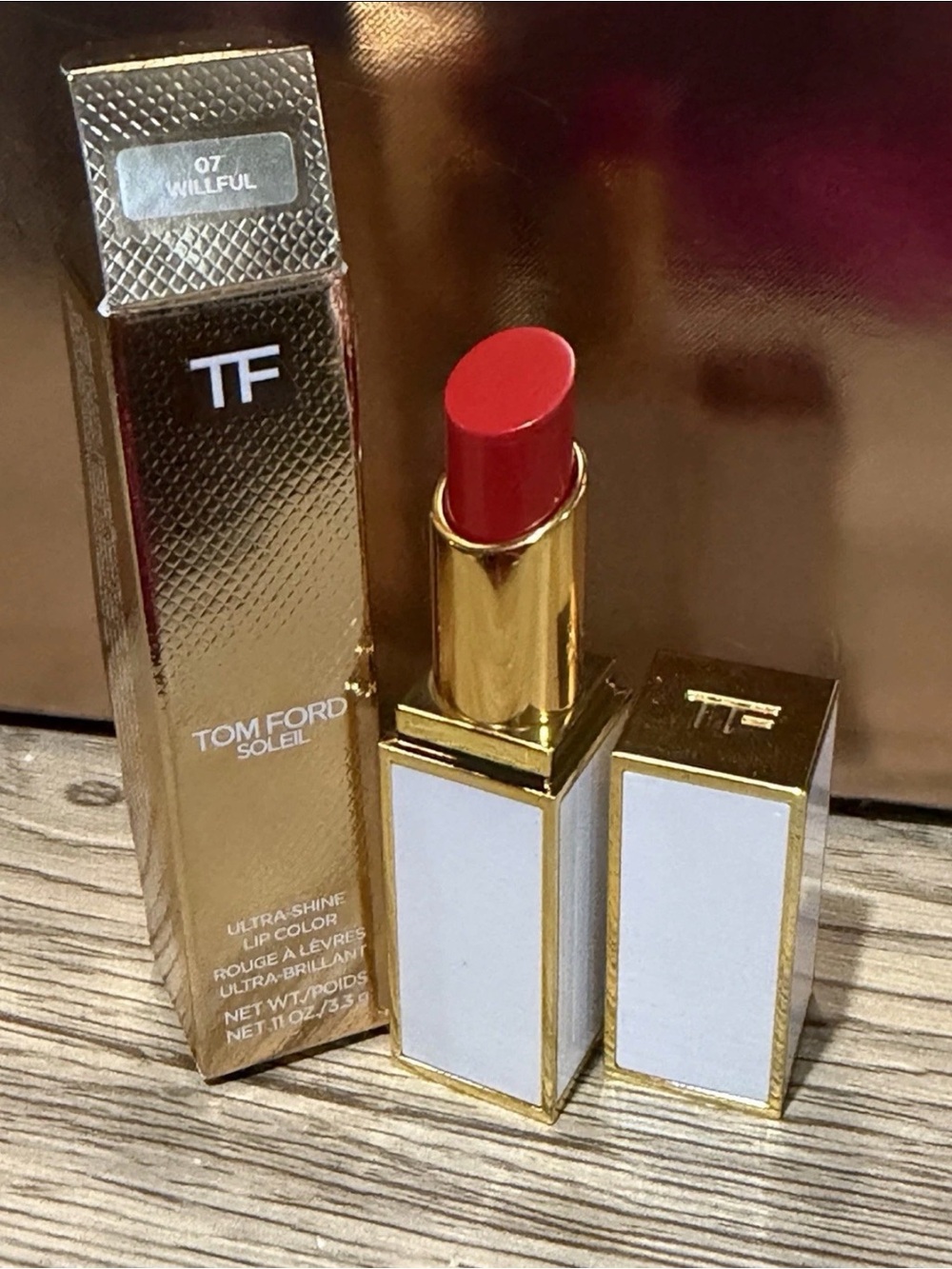 Tom Ford Soleil Ultra Shine Lip Color 07 WILLFUL New in Box